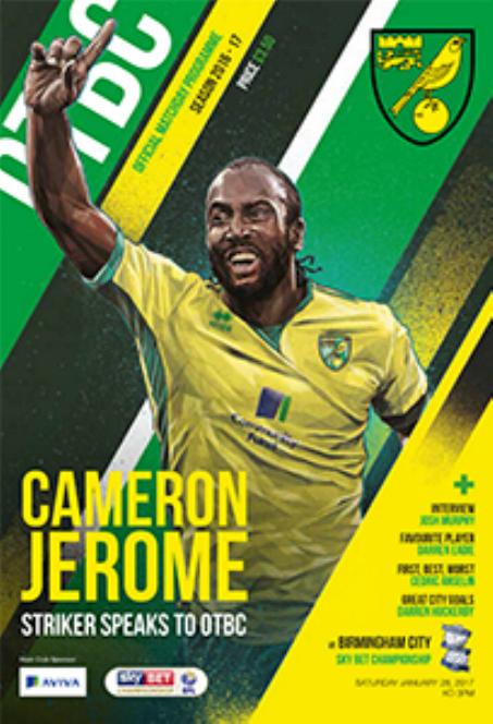 NORWICH CITY v BIRMINGHAM CITY 2016/17